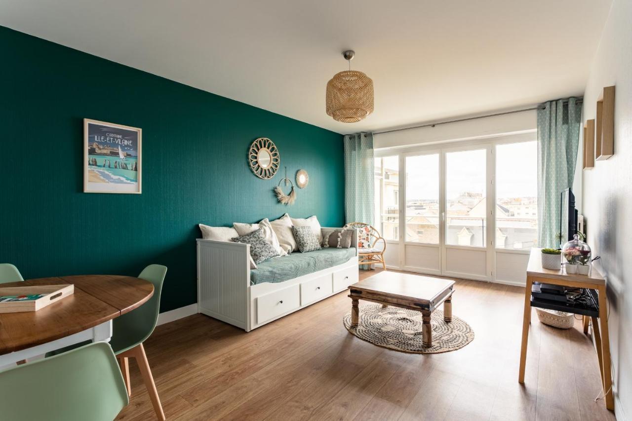 Le Petit Sillon - Joli T2 Renove Vue Mer Parking Saint-Malo Exterior foto